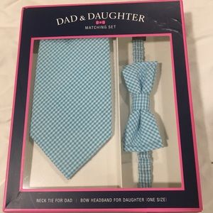 Dad and daughter bow set
